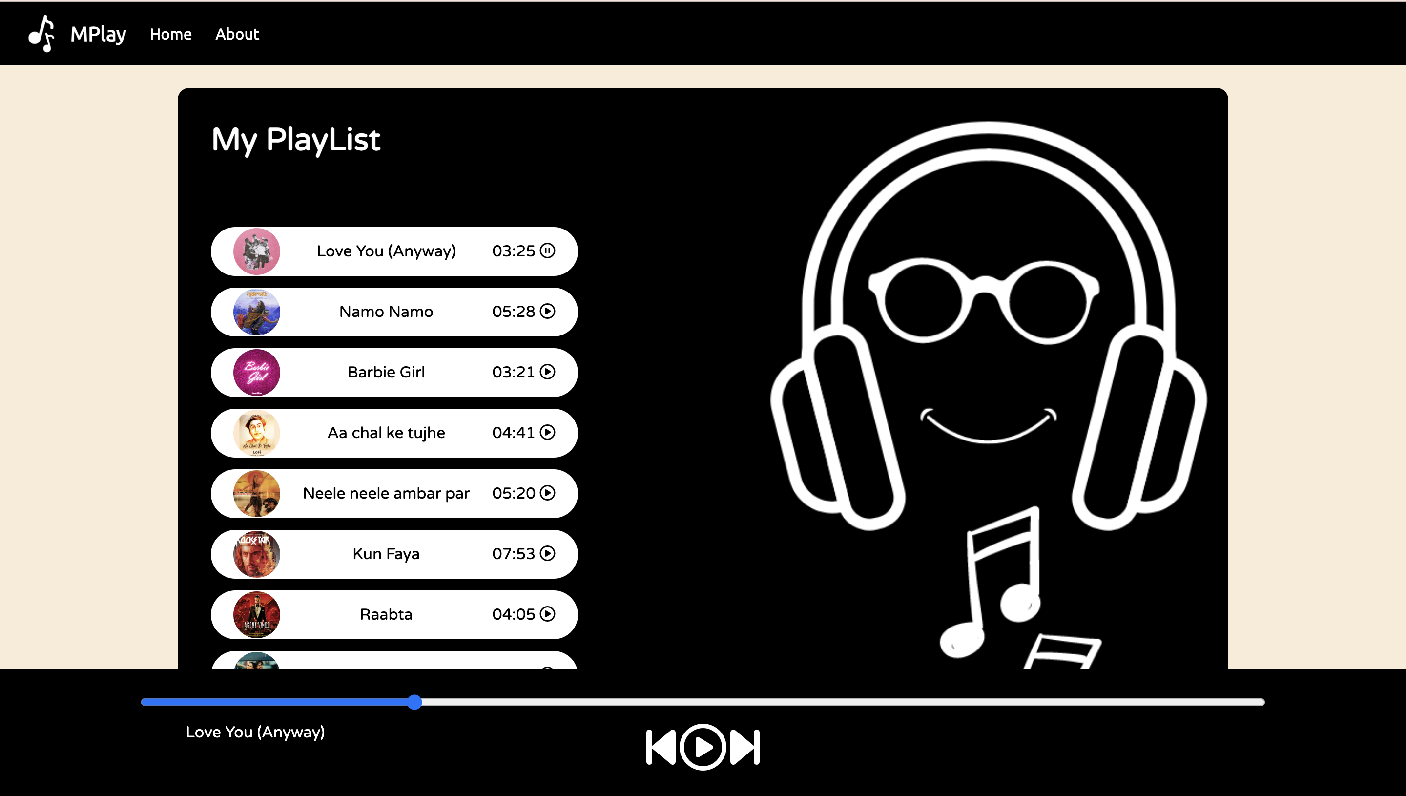 MPlay Project Screenshot